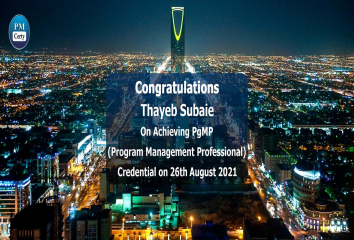 Congratulations Thayeb on Achieving PgMP..!